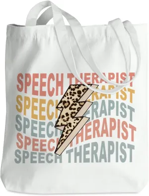 Speech Therapy Gifts SLP Tote Bag for Teacher Speech Language Pathology Beach Bag Speech Pathologist Gifts