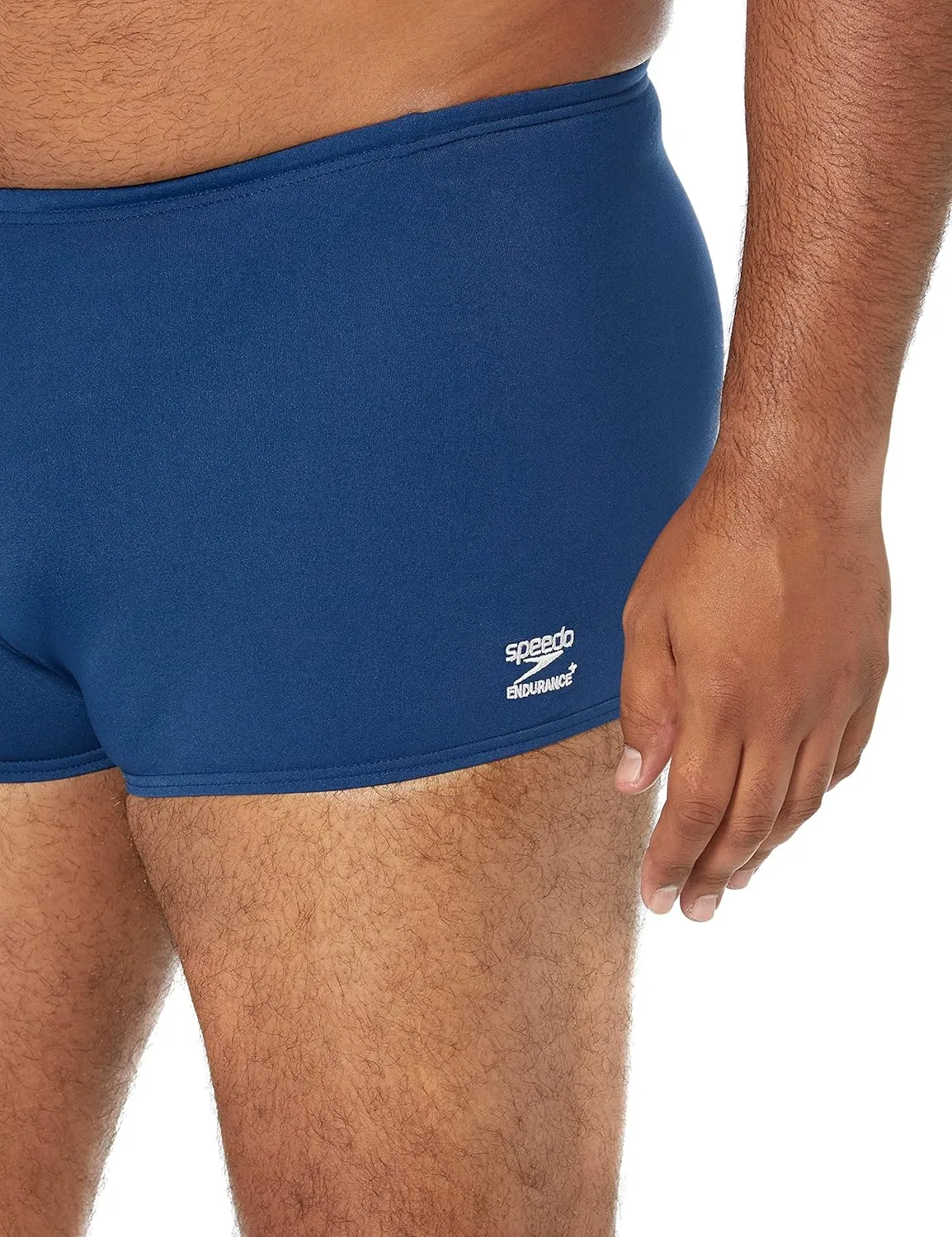 Speedo Men's Swimsuit Square Leg Endurance  Solid