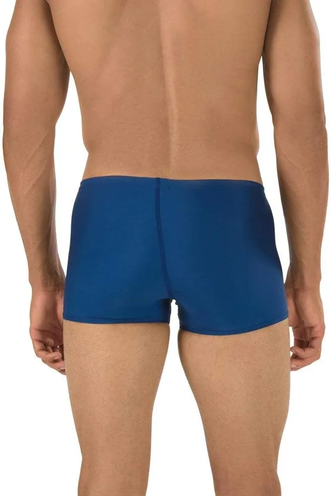 Speedo Men's Swimsuit Square Leg Endurance  Solid