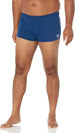 Speedo Men's Swimsuit Square Leg Endurance  Solid