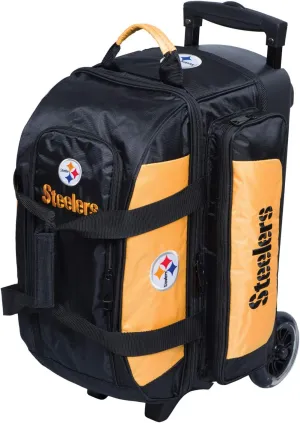 Strikeforce Bowling NFL Two Ball Bowling Roller Bag with Ball, Shoe and Accessory Pockets
