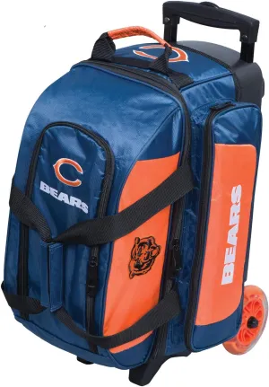 Strikeforce Bowling NFL Two Ball Bowling Roller Bag with Ball, Shoe and Accessory Pockets
