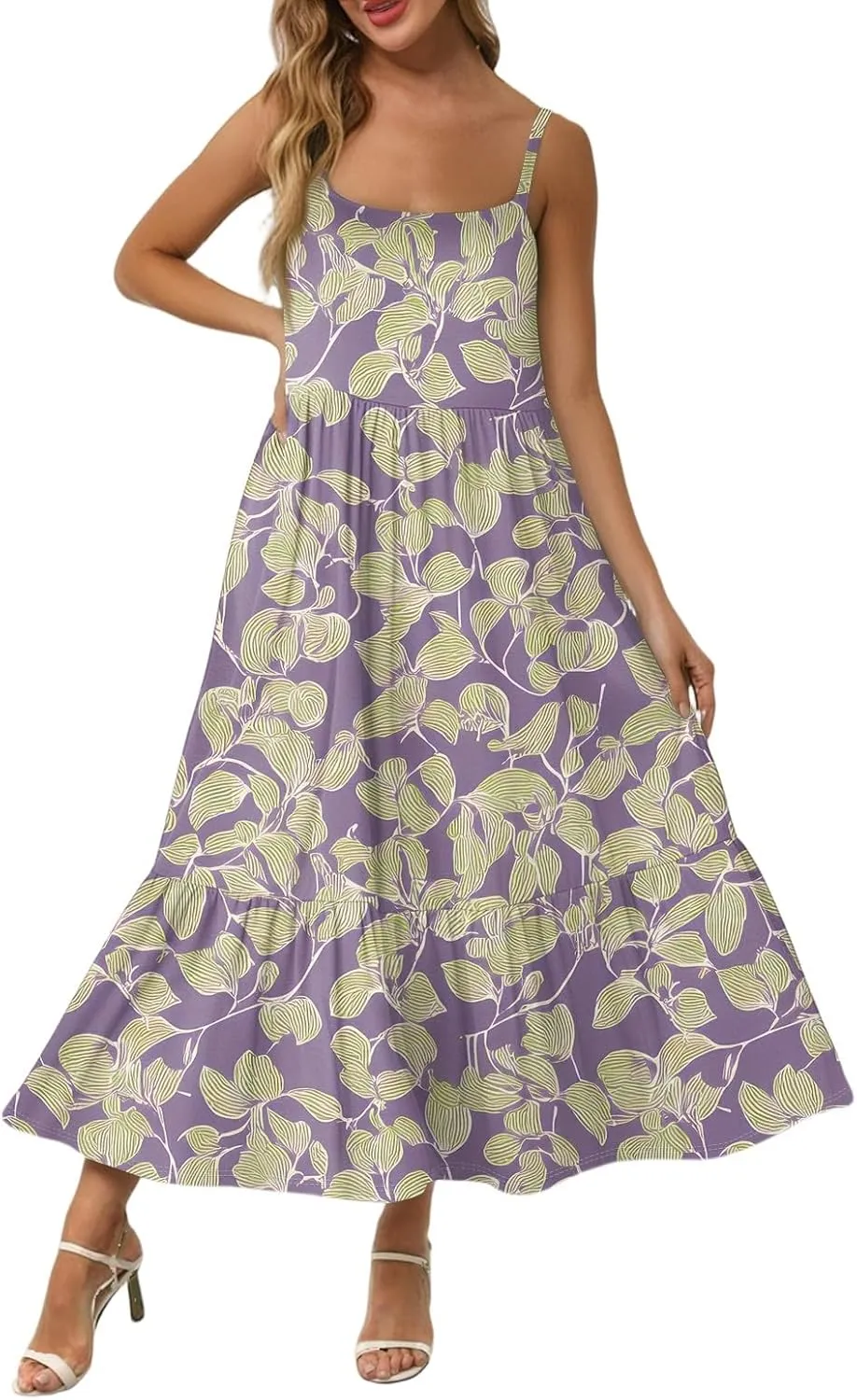Summer Dresses for Women 2025 Vacation Casual Plus Size Maxi Sun Dress Trendy Flowy Beach Long Dresses