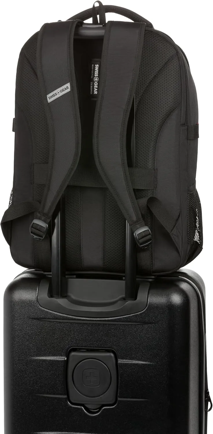 SwissGear Civic Pro Laptop Backpack, Black, 18x13.25x7