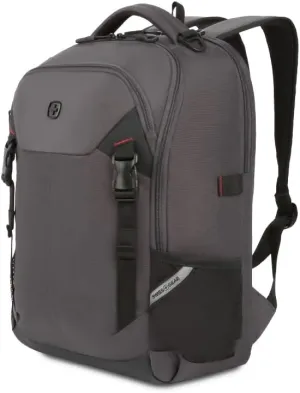 SwissGear Civic Pro Laptop Backpack, Grey, 18x13.25x7