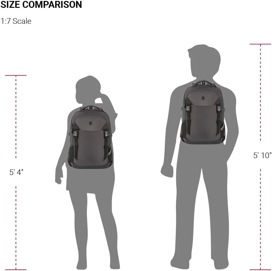 SwissGear Civic Pro Laptop Backpack, Grey, 18x13.25x7