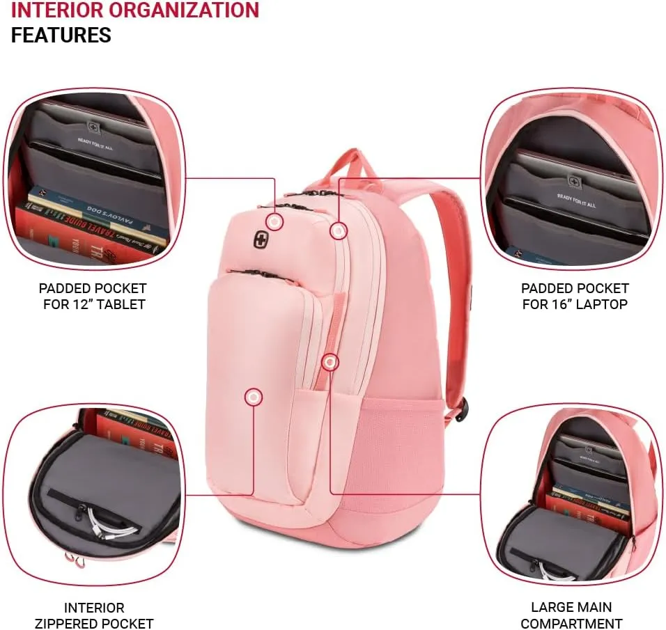 SwissGear MetroEdge, Coral, 18.5-Inch