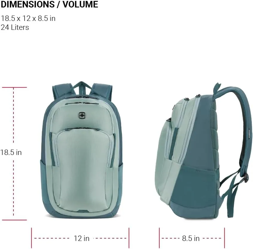 SwissGear MetroEdge, Teal, 18.5-Inch