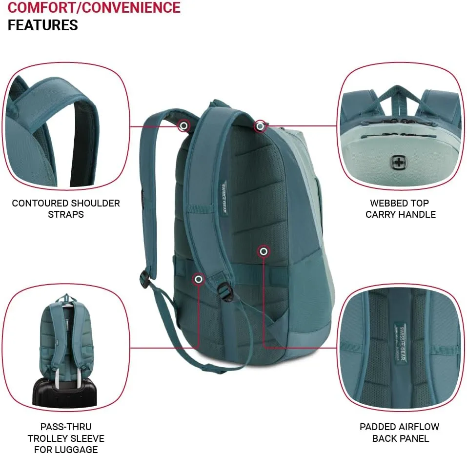SwissGear MetroEdge, Teal, 18.5-Inch