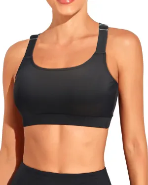Tempt Me Women Sports Bra Bikini Tops Racerback Bathing Suits Top Padded Swim Tops Only