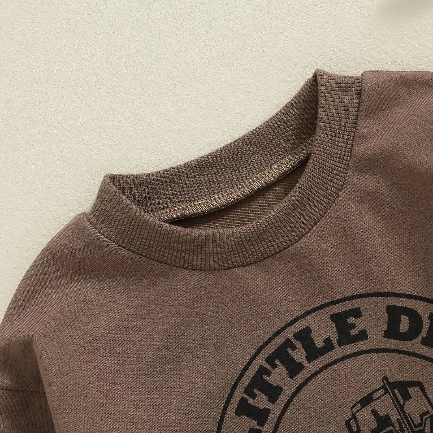Toddler Baby Boy Sweatshirts Letter Embroidered Long Sleeve Baby Pullovers Tops Infant Fall Winter Casual Tops