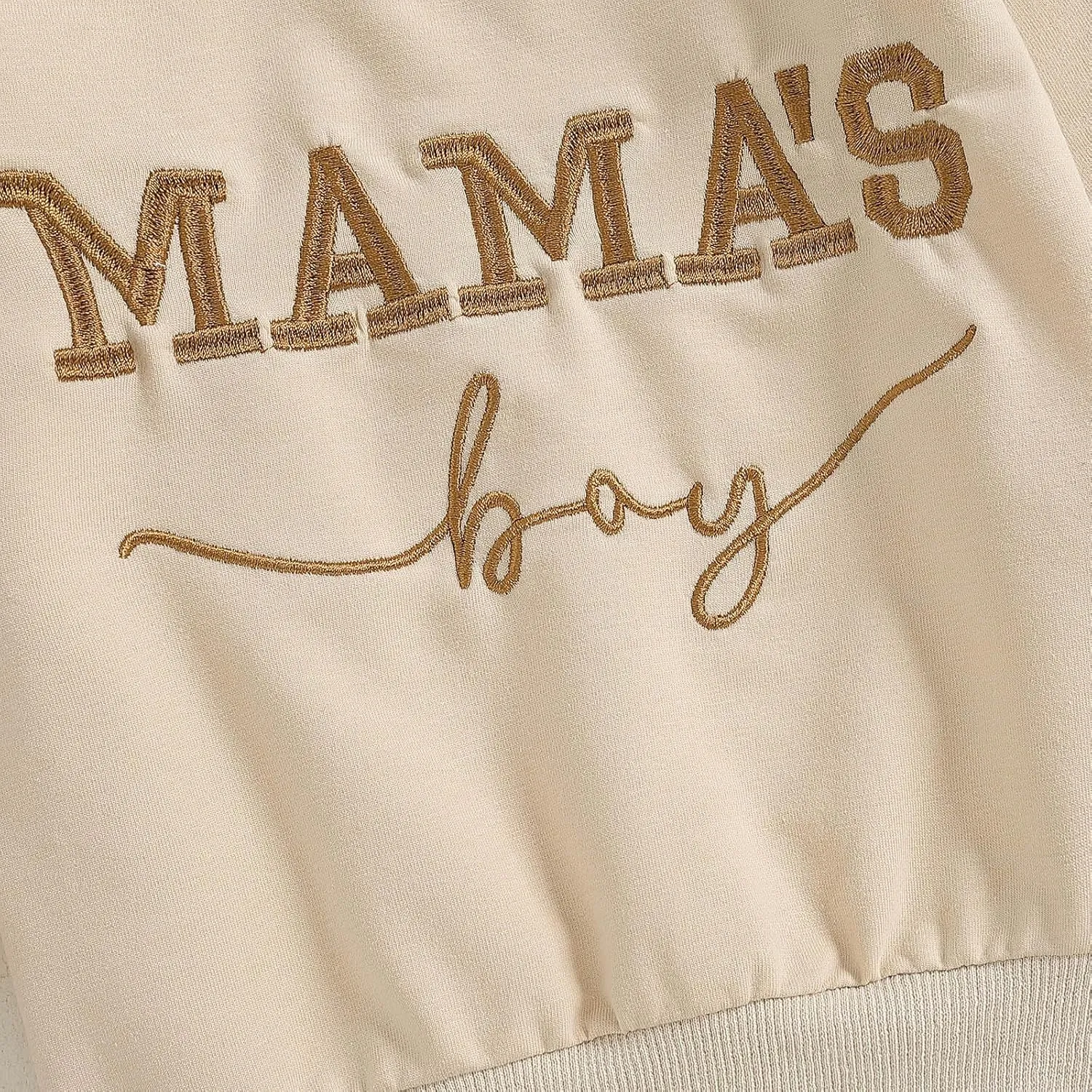 Toddler Baby Boy Sweatshirts Letter Embroidered Long Sleeve Baby Pullovers Tops Infant Fall Winter Casual Tops