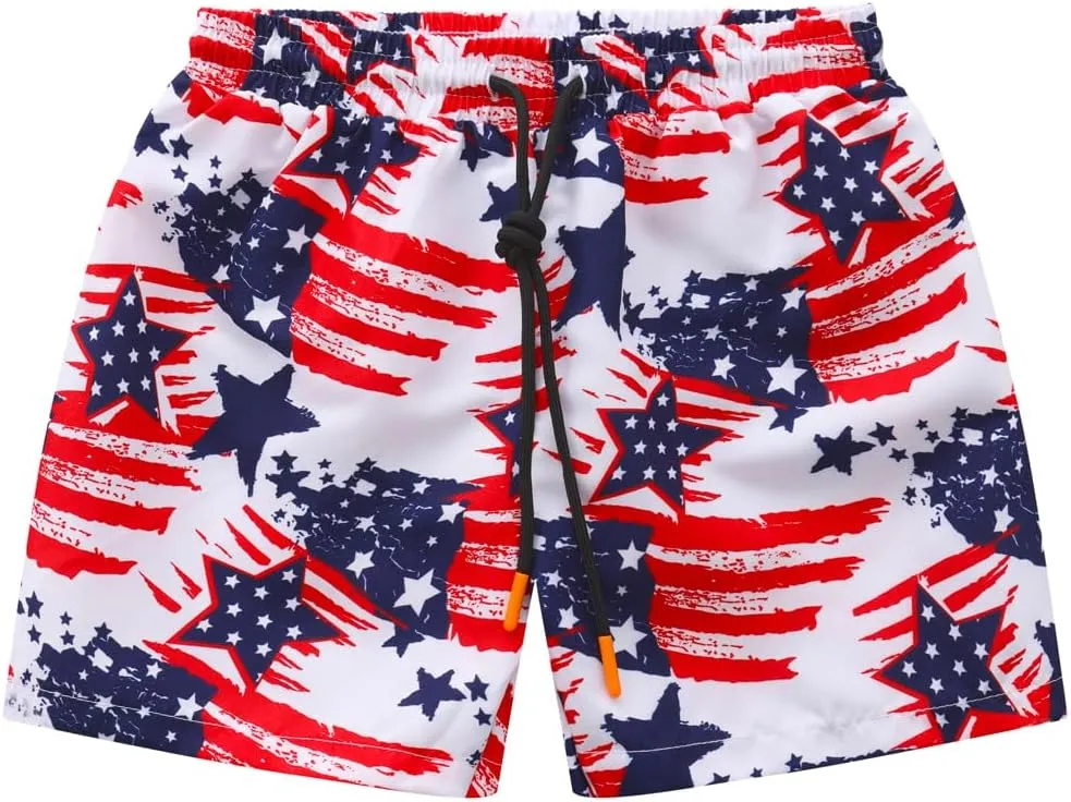 Toddlers and Baby Boys' 3-Piece Swimsuit Trunk and Rashguard Sun Hat Set