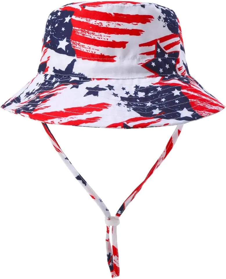 Toddlers and Baby Boys' 3-Piece Swimsuit Trunk and Rashguard Sun Hat Set