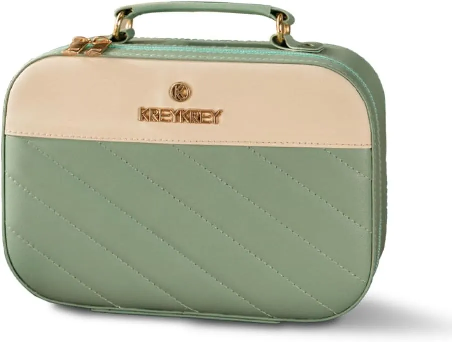 Toiletry Bag for Women Men, Waterproof Makeup Cosmetic Bag Travel Organizer Travel Bag (Large Green)