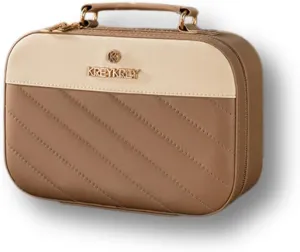 Toiletry Bag for Women Men, Waterproof Makeup Cosmetic Bag Travel Organizer Travel Bag (Large Khaki)