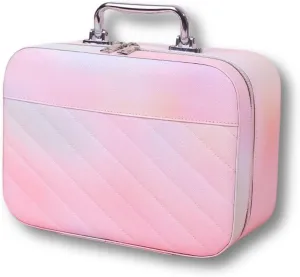 Toiletry Bag for Women Men, Waterproof Makeup Cosmetic Bag Travel Organizer Travel Bag (Large Pearl Pink)