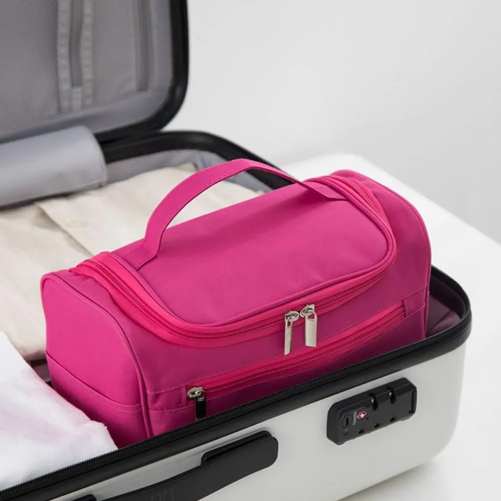Toiletry Bag for Women Men,Travel Organizer Travel Bag Large Capacity Tote Bag Handbag (Purple)
