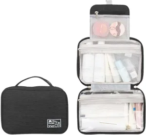 Toiletry Bag Set for Women s for Accessories Bag Makeup Toiletry Water- Shampoo ContainerToiletries Full Sized with Hanging Travel Organizer Hook Cosmetic Bag Travel Bag Cosmetic Bag