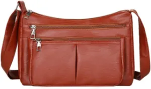 Tote Bag For Women Casual Leather Retro Shoulder Bags Versatile Cross Body Handbags For Shopping Travel Essential Z