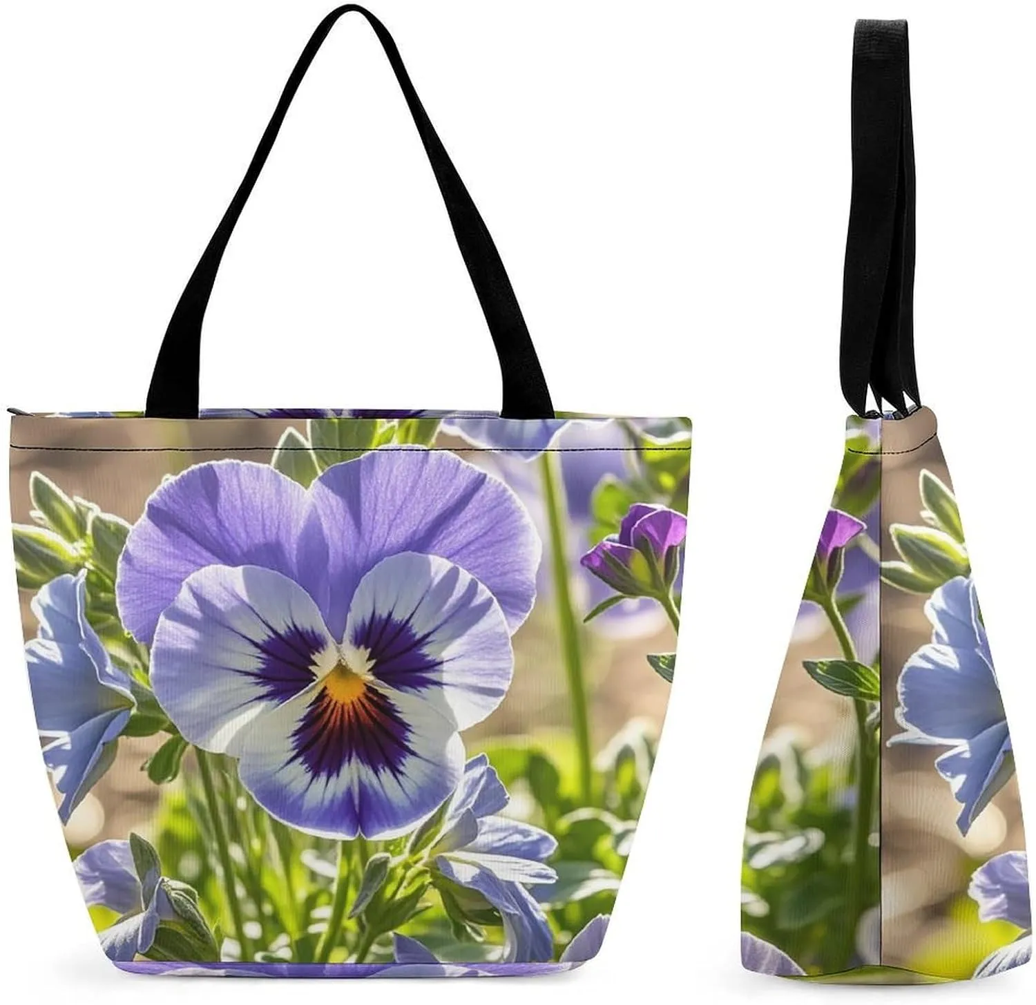 Tote Bag for Women Grocery Bag Red Heads Cranes Foldable Shopping Bags Reusable Large Tote Bag