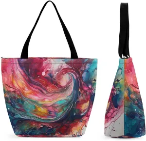 Tote Bag for Women Grocery Bag White Doves Fly Foldable Shopping Bags Reusable Large Tote Bag