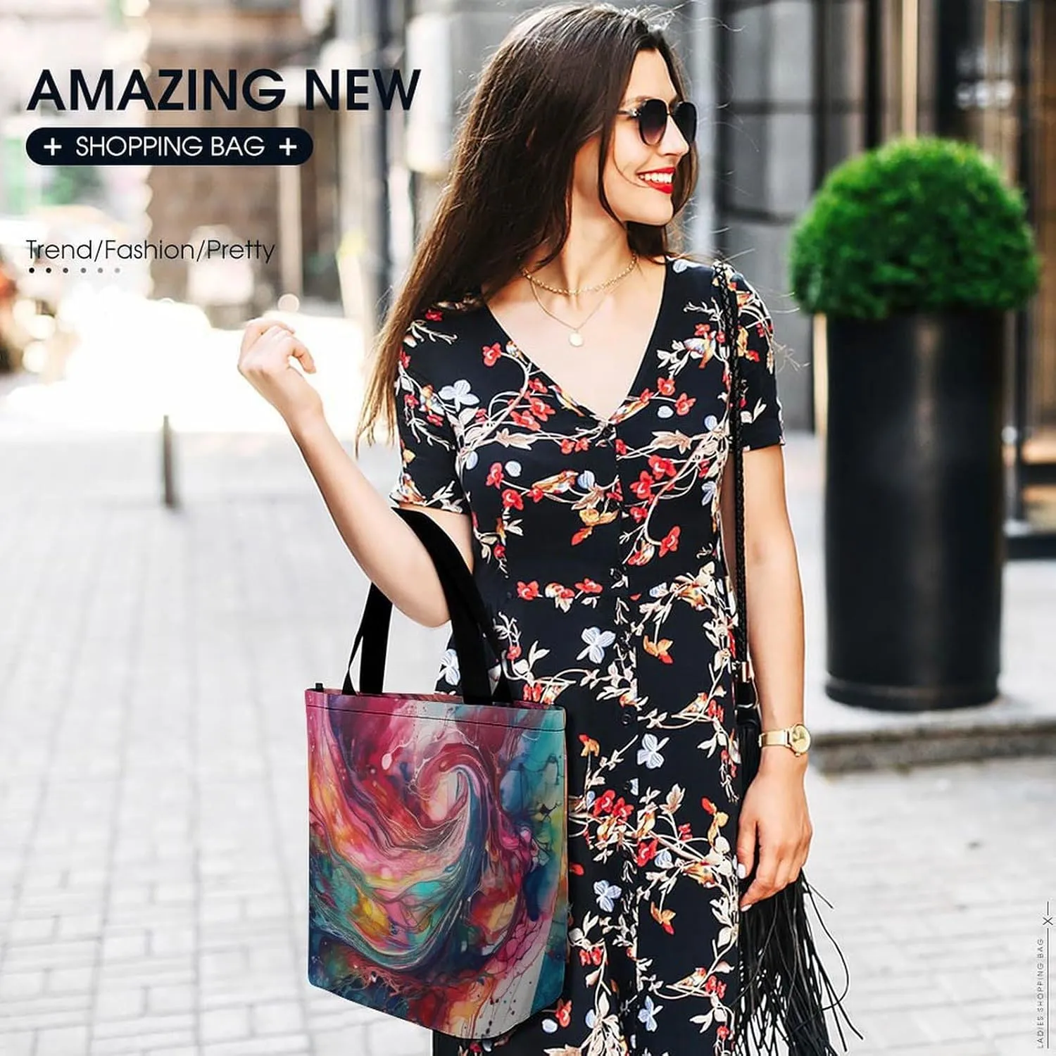 Tote Bag for Women Grocery Bag White Doves Fly Foldable Shopping Bags Reusable Large Tote Bag