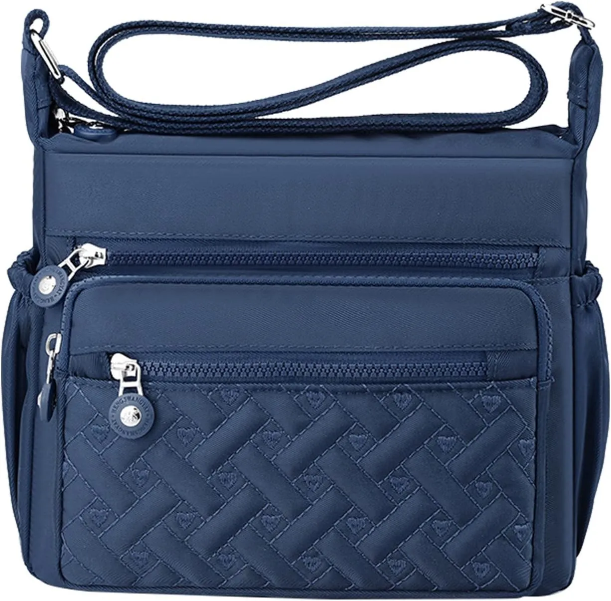 Tote Bag For Women Pocket Casual Zipper Crossbody Handbags Shoulder Messenger Bag For Travel Hiking Daily Essential F