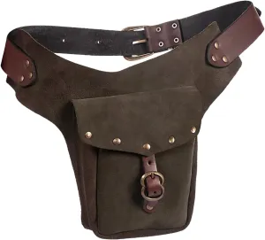 Tote Bag For Women Vintage Medieval Waist Pack Bag Leather Small Purse Leather Sporting Riding Hip Fanny Waist Cos Play V