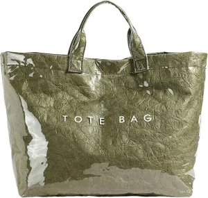 Tote Bag Retro Letter Casual Hundred Handbag Minimalist Transparent Simple Large Capacity Bags Female Work Tote Bags