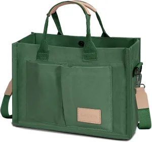 Tote Bags for Women Canvas Tote Purse Crossbody Bags with Pockets Top Handle Shoulder Handbags Satchel Bags for Women