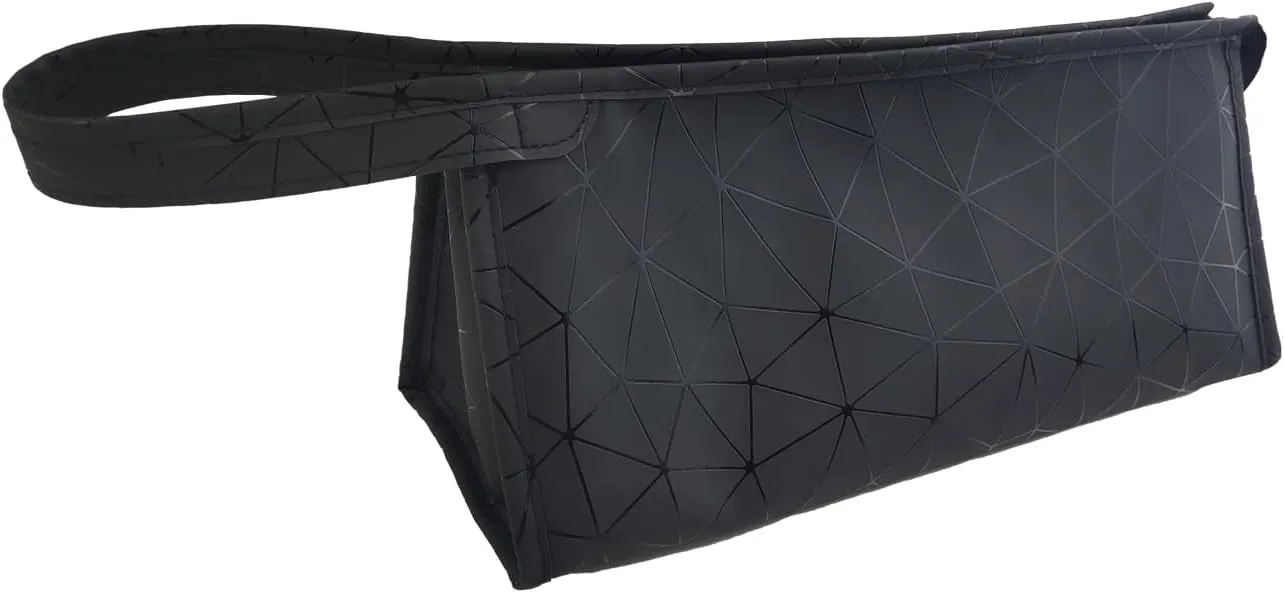 Travel Case for Dyson/Shark Airwrap Styler,2-in-1 Design for Travel Essentials/Cosmetic Bag, Waterproof Anti-scratch Dustproof Shockproof Protection Organizer Travel Storage Bag,Black