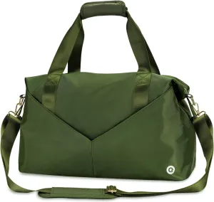 Travel Duffel Bag, For Spirit Airlines Personal Item Bag 18x14x8 Weekender Overnight Bag with TSA Approved Quart Size Bag & Shoes Bag, Underseat Carry-on Luggage for Women (Green)