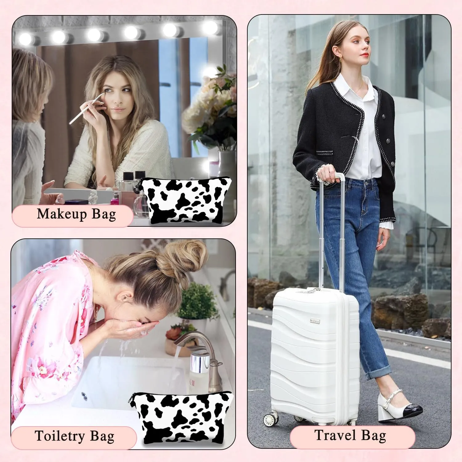 Travel Makeup Bags, Small Cosmetic Organizer Bag, Gifts for Women Birthday Unique, Friendship Gifts for Women, Sister Birthday Gifts from Sister, Bridesmaid Bride Cosmetic bag (NR10650)