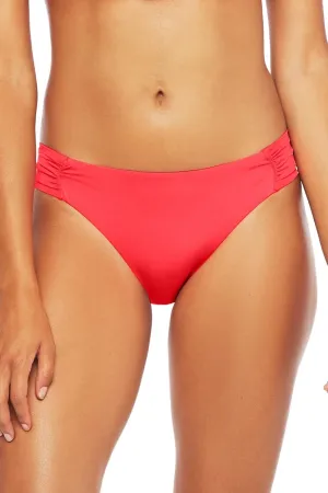 Trina Turk Women's Shirred Side Hipster Pant Bikini Swimsuit Bottom