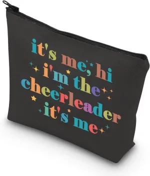 TSOTMO Cheerleader Zipper Makeup Bag - Cosmetic Case - Beige - Makeup, Toiletry, Jewelry, Electronics