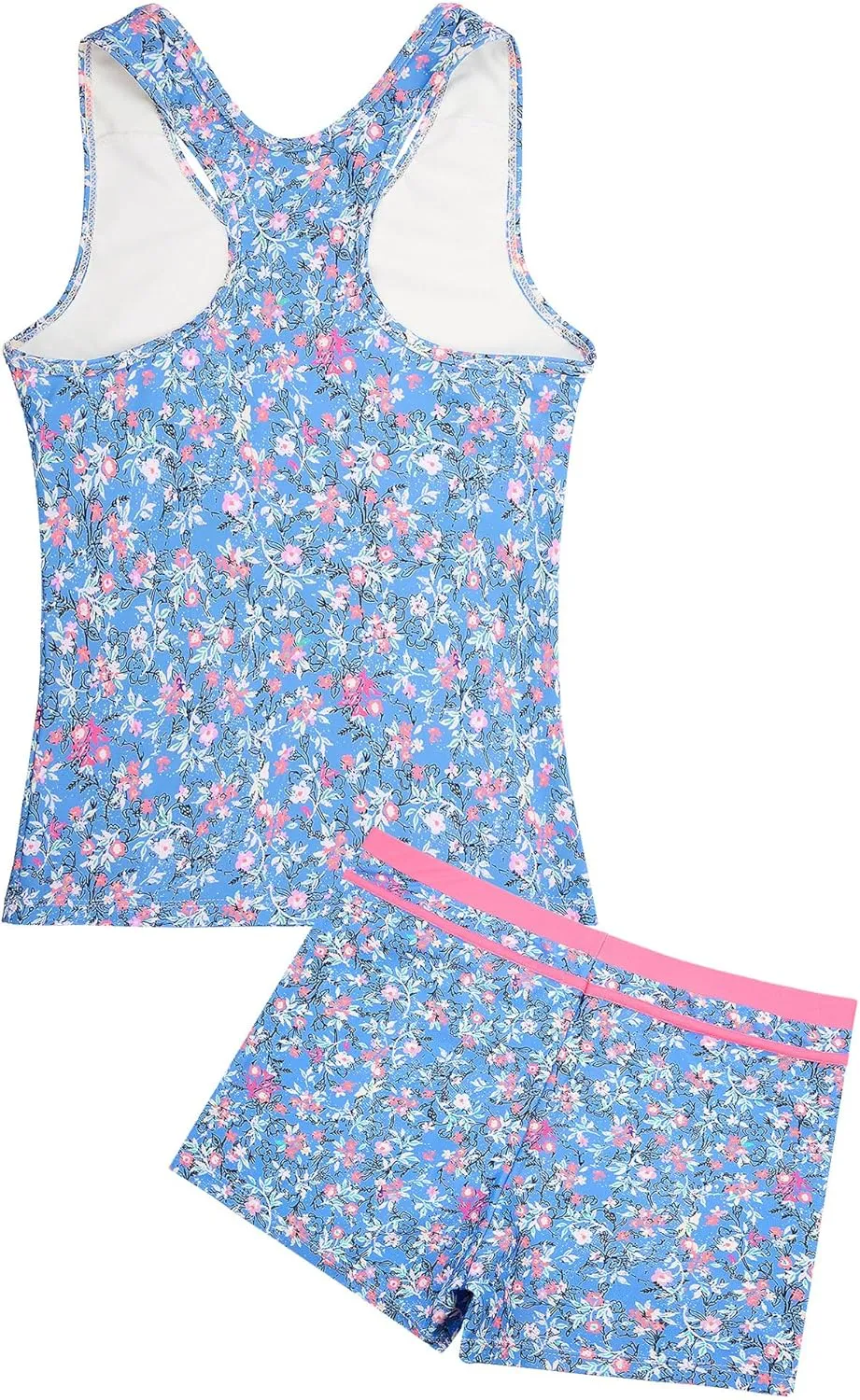 Uhnice Girls Swimsuit Two Piece Tankini Swimwear with Boyshort