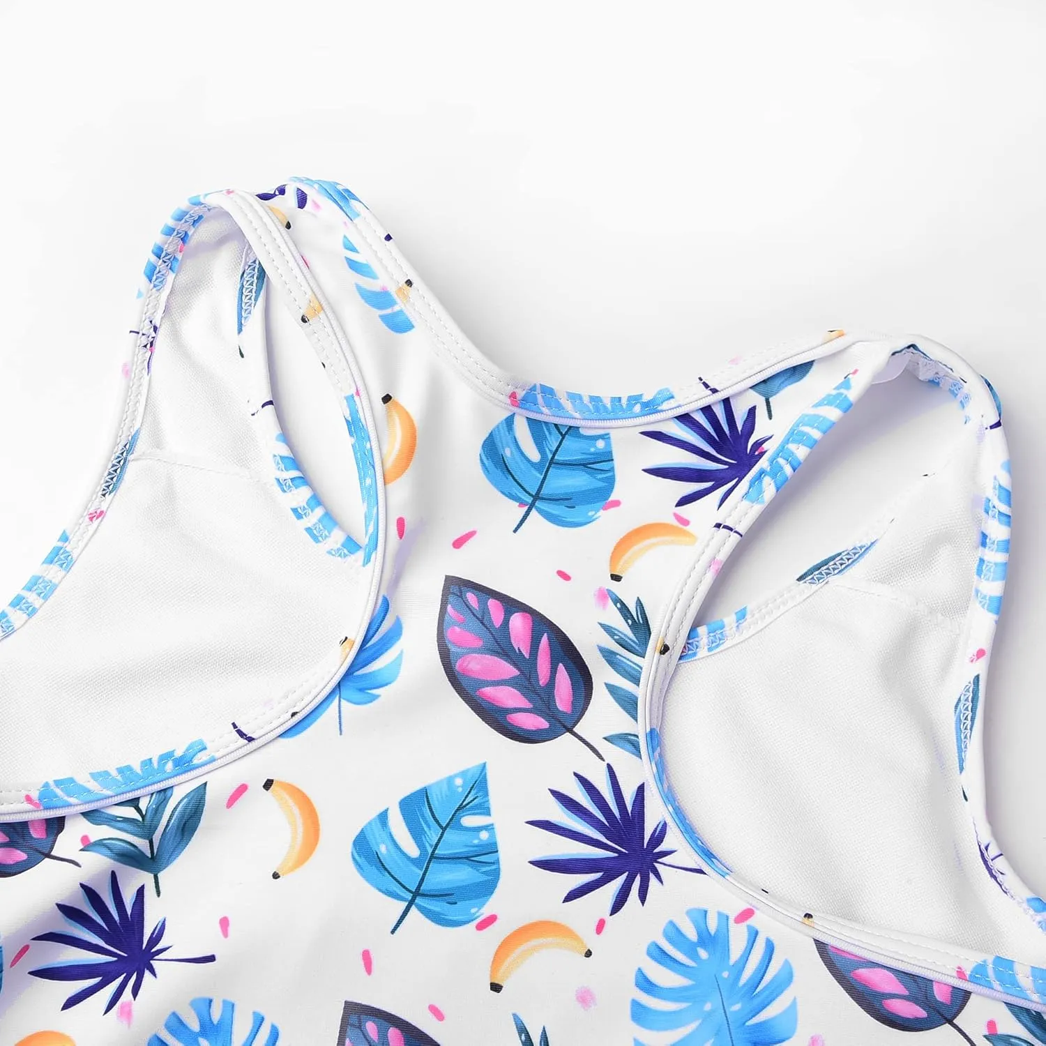 Uhnice Girls Swimsuit Two Piece Tankini Swimwear with Boyshort