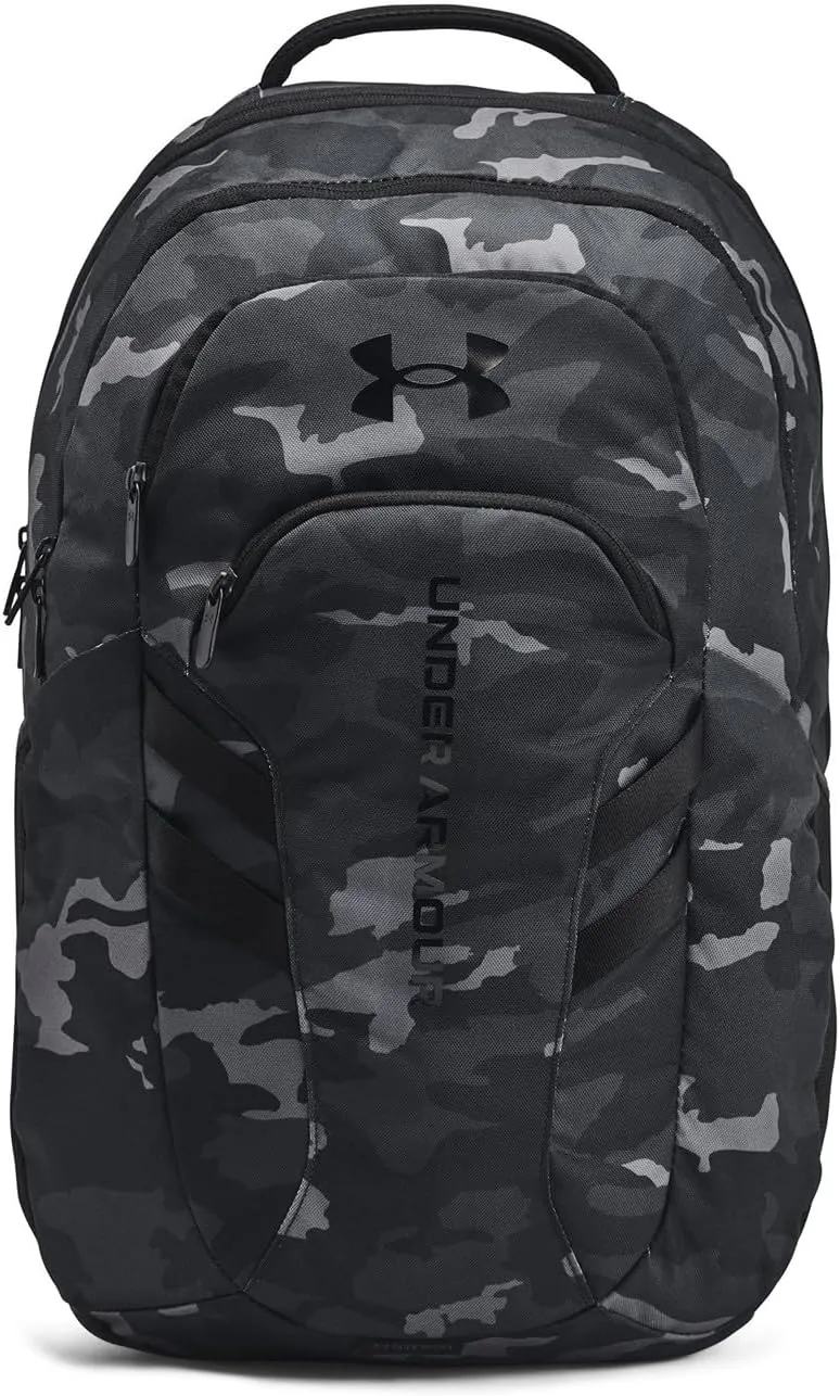 Under Armour Hustle 6.0 Pro Backpack, Black/Black/Castlerock, One Size Fits Most