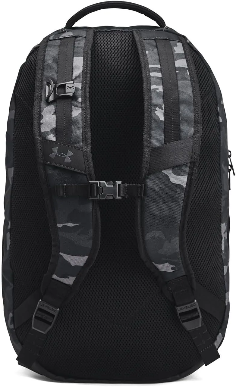 Under Armour Hustle 6.0 Pro Backpack, Black/Black/Castlerock, One Size Fits Most