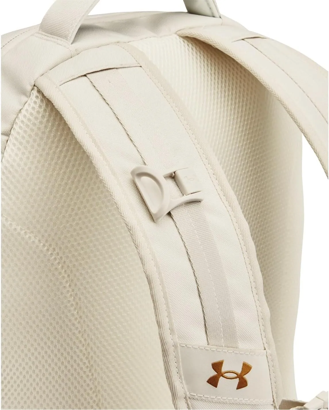 Under Armour Hustle 6.0 Pro Backpack, Summit White/Metallic Gold, One Size Fits Most