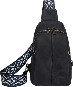 Vegan Leather Small Crossbody Bag for Women Anti Theft Crossbody Bags for Women Stylish Shoulder Bag(Black)