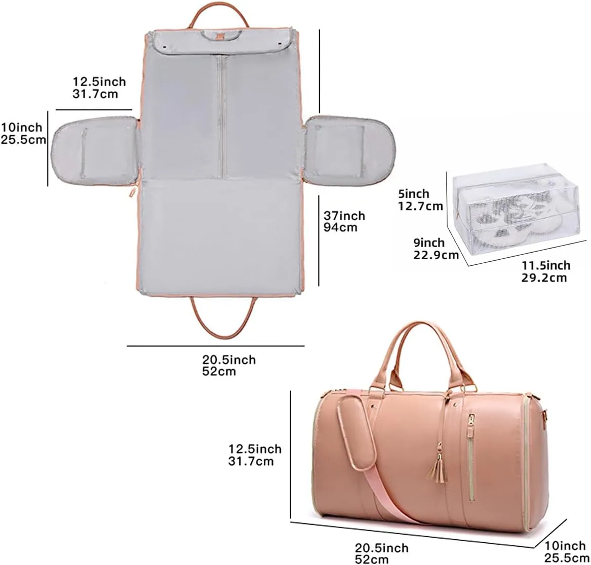 Viralhuntz Travel Bag, Multifunctional Large Capacity Storage Bags (45L Capacity), Suitable for Travel, Unisex Foldie (Pink)