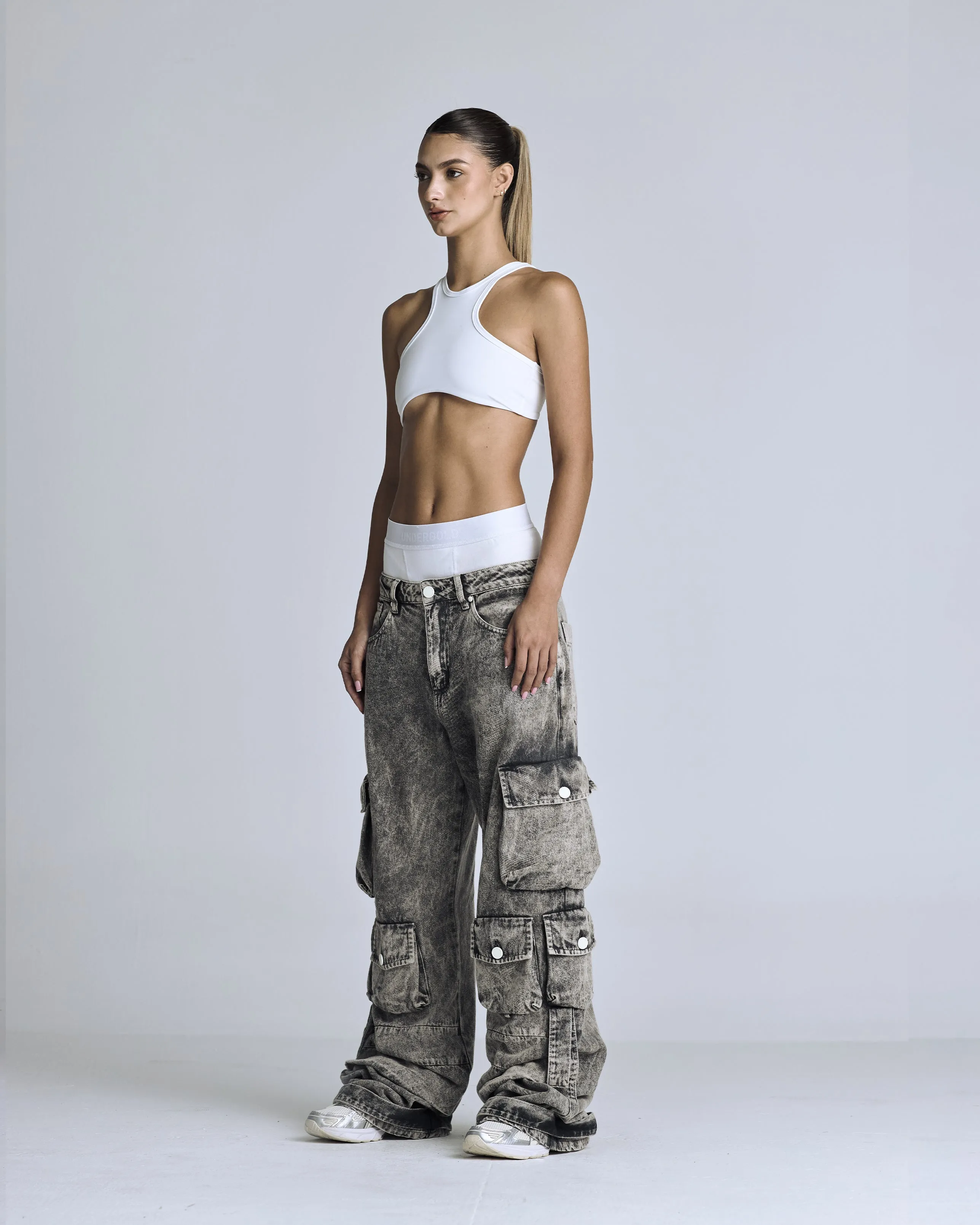 W Basics Halter Top White