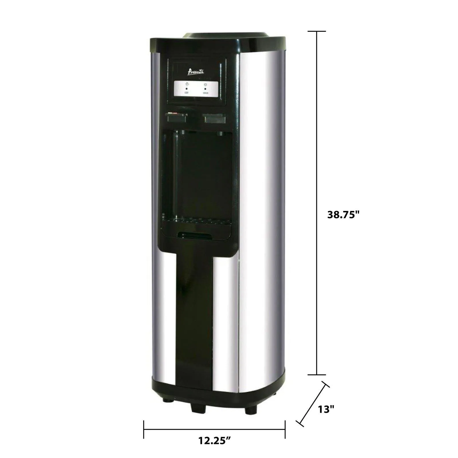 WDC760I3S Avanti Hot and Cold Water Dispenser - Stainless Steel / 3 Gallons or 5 Gallons