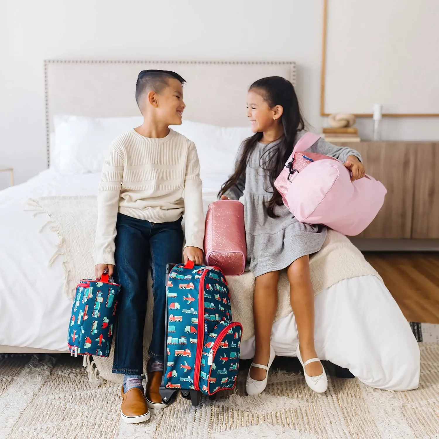 Wildkin Kids Overnighter Duffel Bag  Carry-On Size, Ideal for School & Sleepovers  Aztec