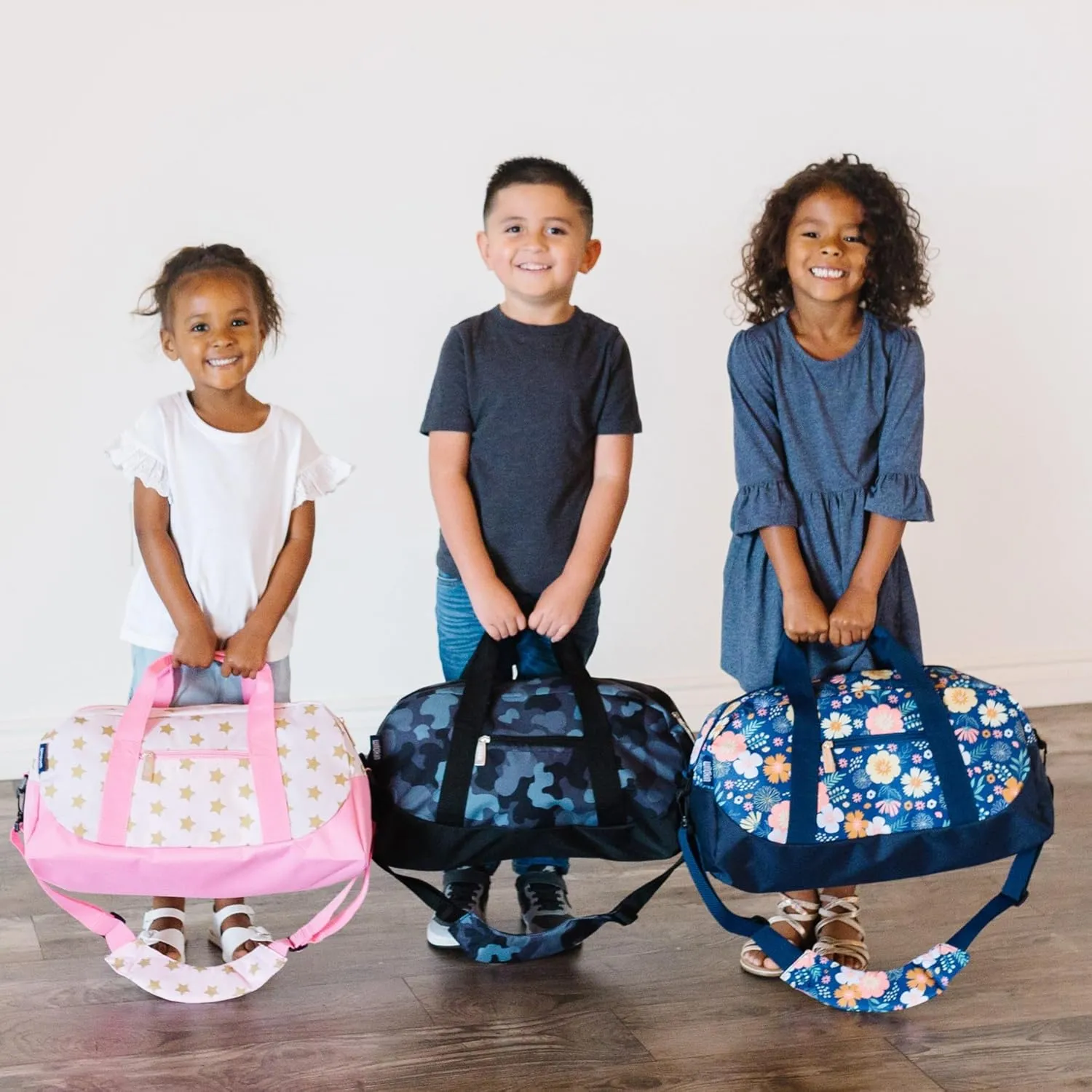 Wildkin Kids Overnighter Duffel Bag  Carry-On Size, Ideal for School & Sleepovers  Monster Green