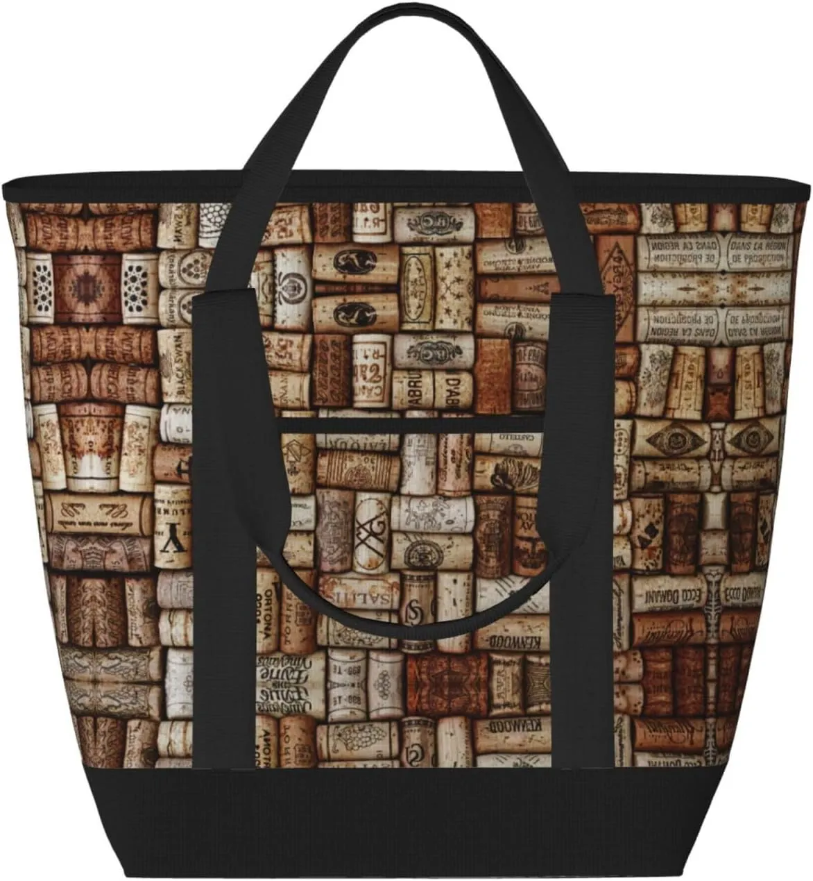 Wine cork Women's tote bags and reusable women's beach bags are suitable for travel insulation and cooling bags.