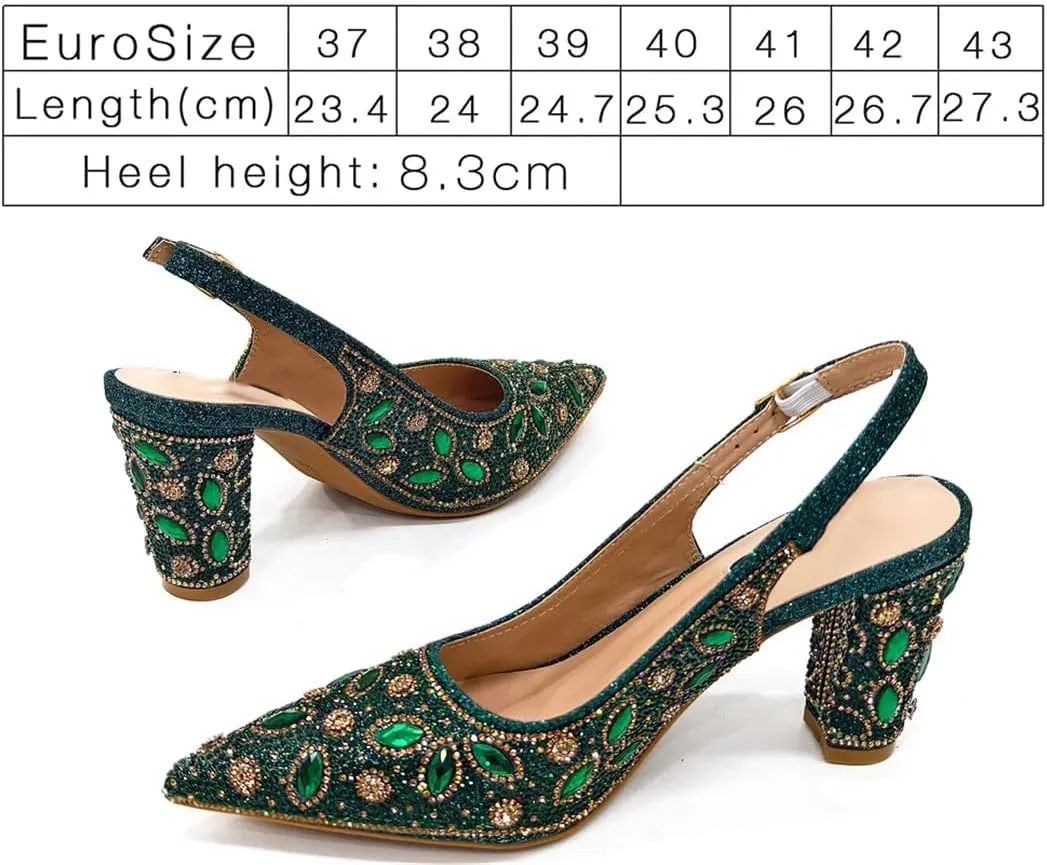 Wjnvfioo Elegant Evening Party Shoe and Bag Set WomenS Hollow Design Handbag High Heel Set