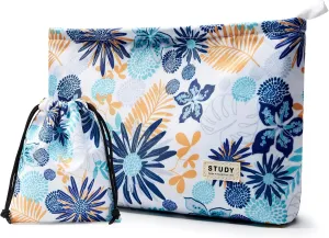 WLLWOO WLLWOO 2pcs Travel Make Up Bags-Cosmetic Bag Nylon Waterproof Large Wide Zipper Coin Purse Travel Toiletry Small Makeup Pouch For Women